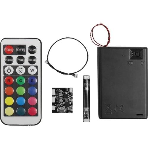 DIY LED Lighting Accessories Parts RGB Remote Control Model Light For Building Blocks USB Hub Battery Box Dot Lights