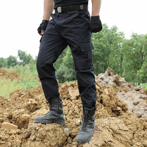 Tactical Pants Military Cargo Pants Men Knee Pad SWAT Army Airsoft Solid color Clothes Hunter Field Combat Trouser Woodland