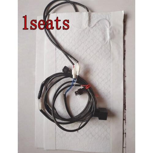 Universal 12V 2 Seats 4 Pads Carbon Fiber Heated Seat Heater heating 12 V Pads 2 5 6 Level Switch Winter Warmer Seat Cover