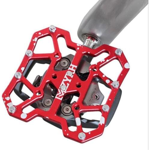 2Pcs Bicycle Pedal Aluminum Alloy Flat Platform Adapter Conversion Universal Compatible Road Bike Parts Bike Platform Flat Pedal