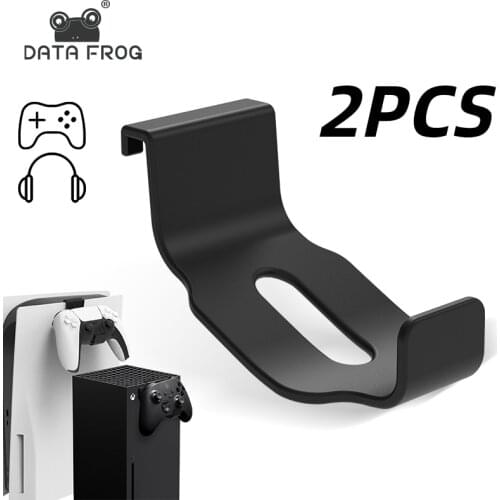 DATA FROG 2 pcs Headphone Hanger Controller Holder for PS5 Console Headset Bracket Storage Stand For Xbox Series X Accessories