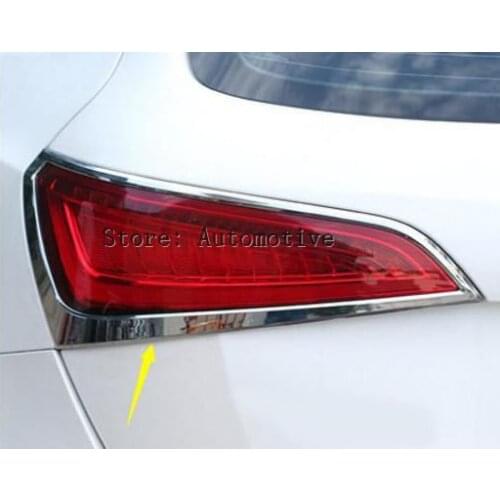 For Audi Q5 2013 2014 2015 2016 High Quality ABS Chrome Taillight Cover After Light Lamp Cover Trims Decoration 2Pcs Car Styling