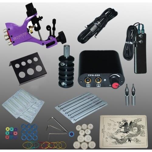 YILONG Professional 1 Set 90-264V Complete Equipment Tattoo Machine Gun Power Supply Cord Kit Body Beauty DIY Tools