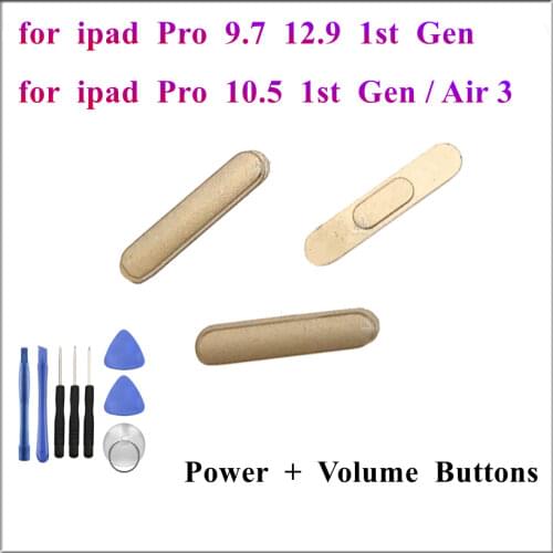 1Pcs New Phone Housing Side Key On Off Power Volume Buttons For iPad Pro 9.7" 9.7 10.5 12.9 inch 1st 2nd Gen Replacement Parts