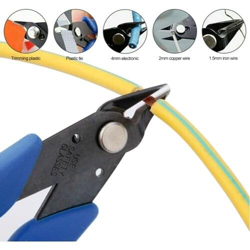 1pcs Electrical Pliers Wire Cable Cutters Cutting Side Snips Flush Pliers Hand Tools Herramientas Pliers Electrician Hand Tools