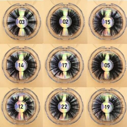 25mm Lashes Mink Thick Long Handmade False Eyelashes Packaging Boxes 5D Lashes Extension Beauty Full Strip Fake Eyelash Vendor