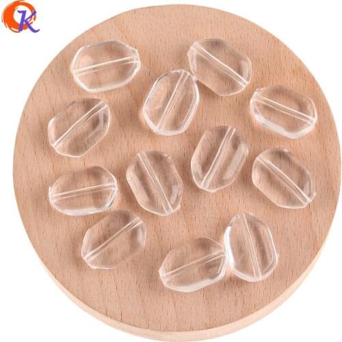 Cordial Design 14x21mm 320Pcs Acrylic Beads/Earring Findings/Hand Made/Irregular Shape/DIY Making/Clear Bead/Jewelry Accessories