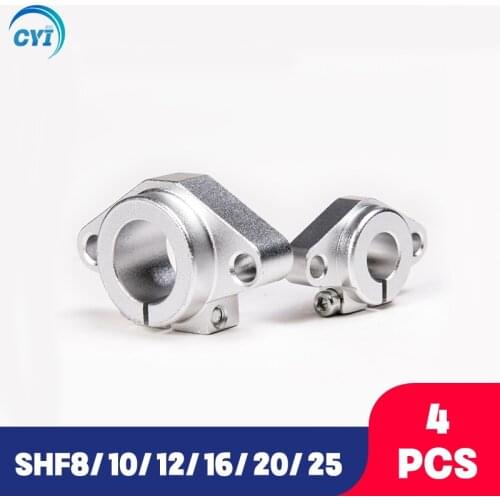 4pcs/lot SHF12 SHF8 SHF10 SHF13 SHF16 SHF20 SHF25 12mm linear Rod rail shaft support CNC Router3D printer Parts winding shape