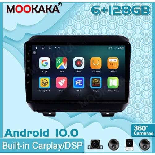 6+128G Android 10 For Jeep Wrangler 2018 2019+ Auto Surround View Camera Car Multimedia Player Stereo Radio GPS Navigtion