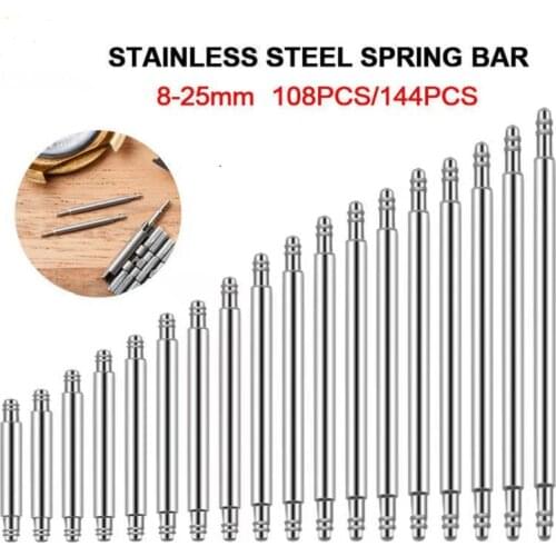 Watch accessories strap connecting shaft stainless steel raw ear pin spring ear pin fixed shaft watch repair tool
