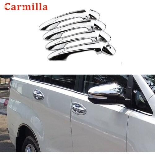 Car ABS Chrome Door Handle Protection Handles Cover for Toyota Innova Hilux Revo Rav4 Fortuner Ki Jang Innova Ycsunz