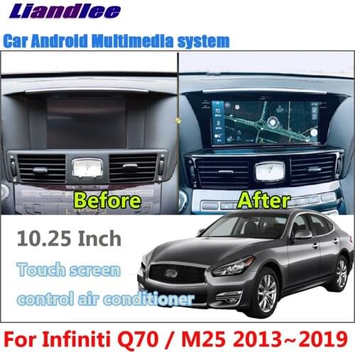 10.25 Inch Android For Infiniti Q70 / M25 2013~2018 2019 Car Screen Carplay Wifi BT USB GPS Navi Map Navigation Media