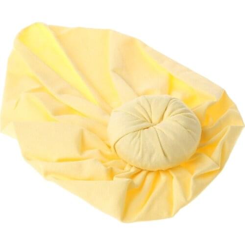 Baby Turban Top Knot Hat Toddler Kids Boy Girl India Beanie Hat Lovely Soft Newborn Headwear Photography Props Accessories