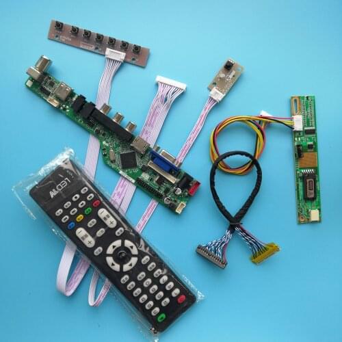 For HSD150PX14 A07 VGA AV TV 30pin 1 lamps 15" New Driver Board Digital Signal USB Module Controller 1024X768