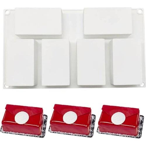 Filbake Silicone Envelope Cake Mold 3D Cake Decorating Tools Baking For Mousse Ice Cream Chocolate Moulds Pans Accessories