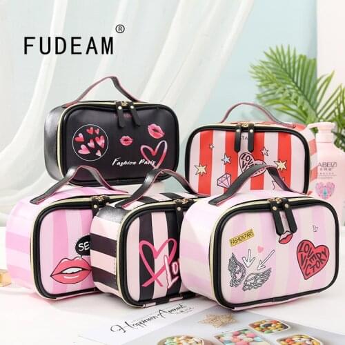 FUDEAM Leather Cosmetic Bags