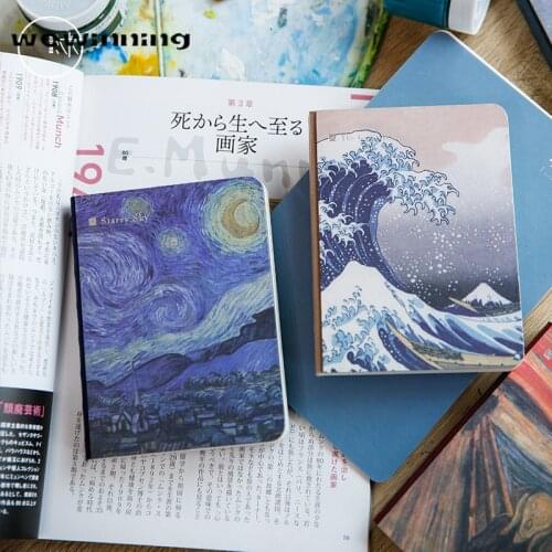 Office Stationery Journals Notebooks Vintage Hardcover Van Gogh Oil Painting Cover Diary Pad Diary School Supplies Sketchbook