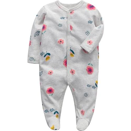New Babies Romper Newborn Baby Boys Girls Sleepers Pajamas 3M -12M Months Jumpsuit Infant Long Sleeve Clothes