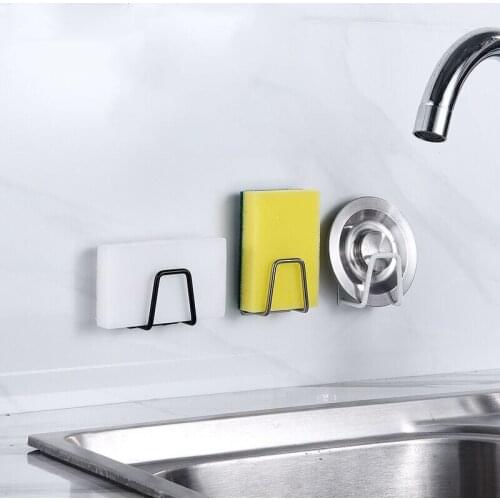 2Pcs 3M Self Adhesive 304 Stainless Steel Hook Bedroom Coat Hanger Rustproof Bathroom Kitchen Towel Hook Kitchen Accessories