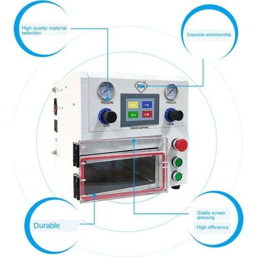 Edge LCD OCA Laminator Refurbishing Machine TBK-108P 14 Inches TBK Electrical Curved Screen Repair Vacuum