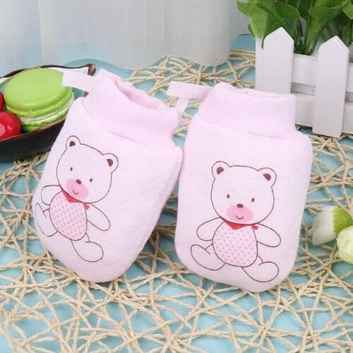 Lovely Baby Infant Boys Girls Anti Scratch Mittens Soft Newborn Gloves Gifts New Dropship