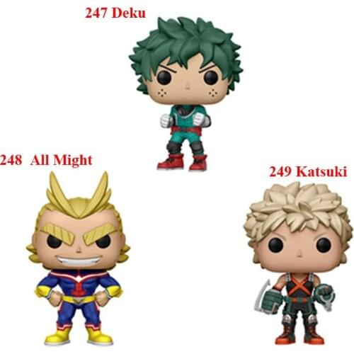 My Hero Academia Animation Deku All Might Katsuki Vinyl Figure Model toys Collection Gift For Christmas