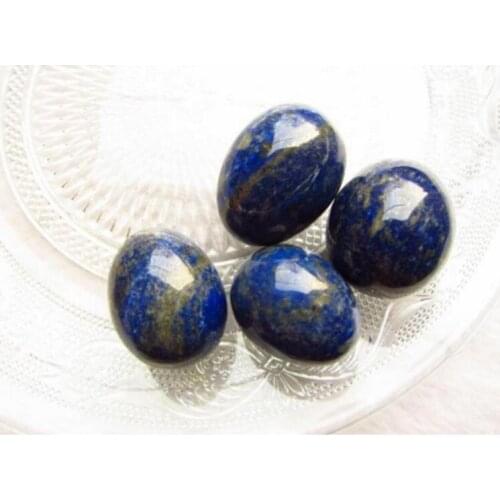 Natural lapis lazuli egg shaped decoration with stand free shipping