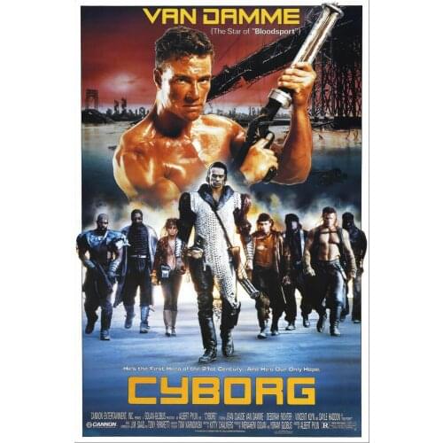 NEW CYBORG VAN DAMME MOVIE Art print Silk poster Home Wall Decor