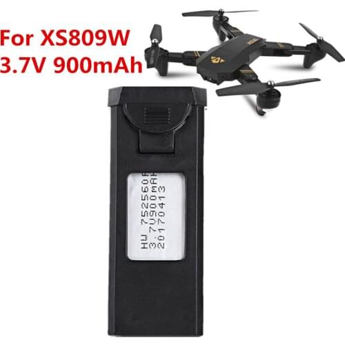 Free Shipping VISUO XS809HW XS809W RC Quadcopter Spare Parts Accessories 3.7V 900mAh Lipo Battery Rechargeable for RC Drones