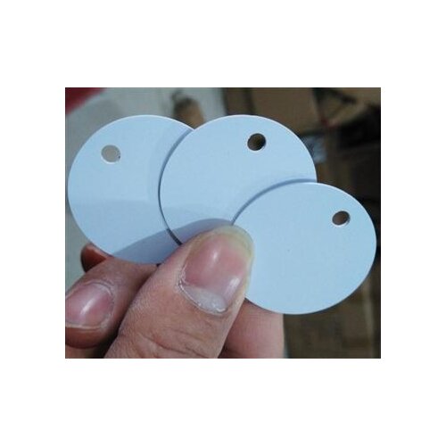RFID3501 ISO15693 protocol ICODE2 chip RFID tags label RF pendant labels with one hole
