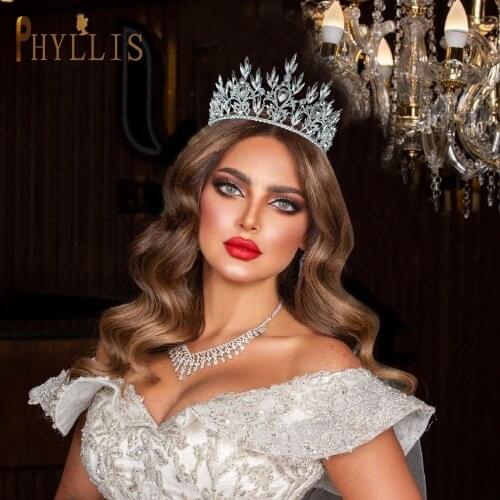 A262 Luxury Wedding Bridal Jewelry Crystal Tiara Crown Newborn Wedding Headpiece Bridathday Gift Headwear for Bride