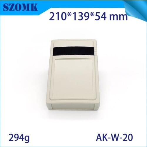 Szomk High quality abs material plastic case Electronics enclosure plastic housing DIN connector diy shell 210*139*54mm