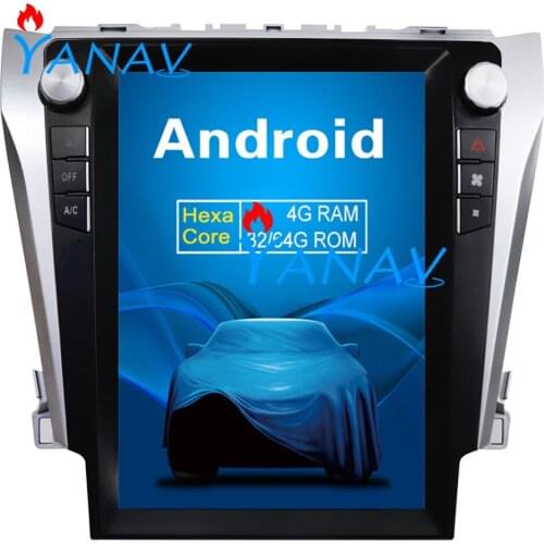 Vertical Screen Tesla style Car Radio PX6 GPS bluetooth Navigation player WIFI 4G For-Toyota Camry 2012 - 2015