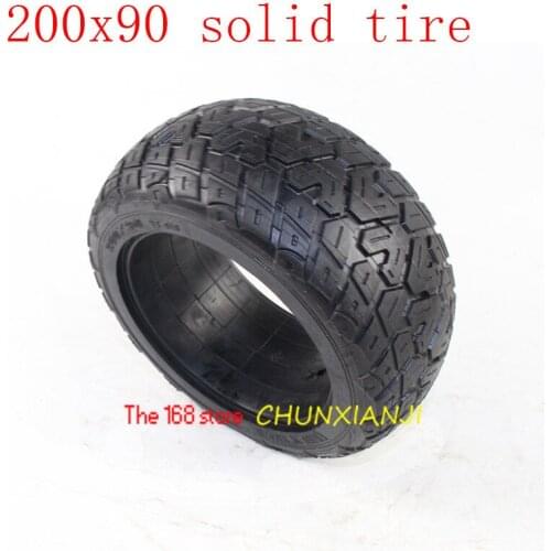 High Quality 200x90 Solid Tire Without Inner Tube Tyres Fits Electric Scooter Torque Car 8 Inch Non Inflatable Solid Tire