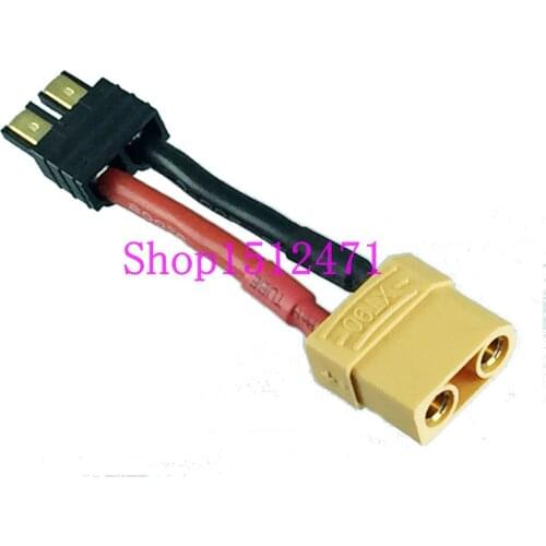 XT90 XT-90 female to Traxxas TRX Male Adapter 12AWG 5cm Wire for RC Power Supply
