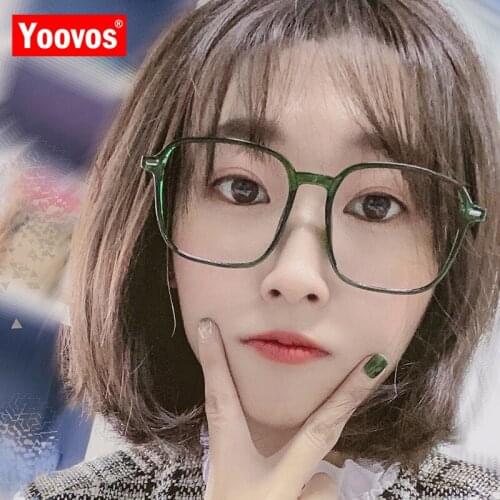 Yoovos 2021 Glasses Frame Women Square Blue Light Glasses Frame For Women/Women Brand Eyeglasses Frames Luxury Lentes De Mujer