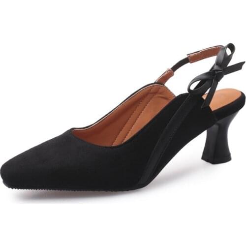 Big Size 11 12 13 14 15 ladies high heels women shoes woman pumps Squarehead Package toes Cingulate Thick with Single shoes
