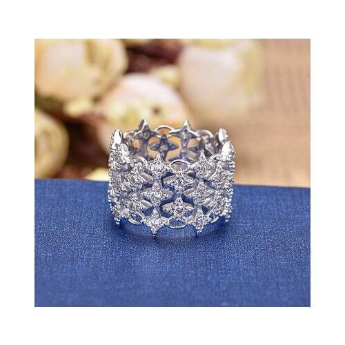 2020 fashion star ring Zircon star shine star womens ring