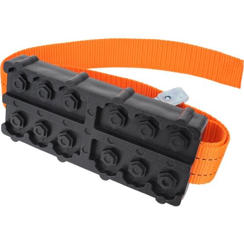 2PCS Tire Chain Straps Durable PU Anti-Skid For Snow Mud Ice With Bag Emergency Snow Mud Sand Car Tire Traction Blocks
