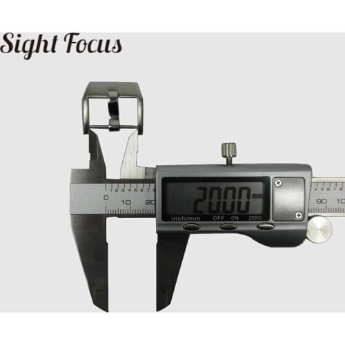 18mm 20mm Tang Buckle Clasp For IWC Big Pilot Watch Strap Silver Buckle for IWC Leather Watch Band Watch Parts Straps