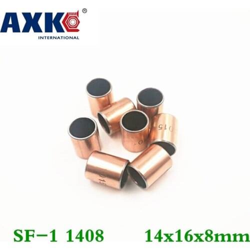 Axk 50pcs Sf-1 1408 14x16x8 Mm Self Lubricating Composite Bearing Bushing Sleeve Free Shipping Sf1