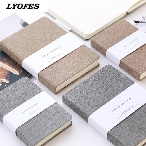 Blank and Grid Paper Notebook Linen Hard Cover 256 Pages Bullet 80 GSM Journal Planner Office School Supplies Stationery
