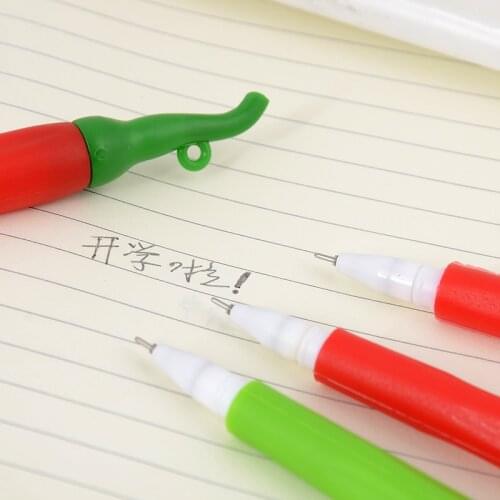 C36 unique creative cute lovely student stationery pen can pepper neutral pen refills Pen Black ink student supplies wholesale