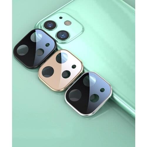 For iPhone 11 Pro Max Back Camera Lens Tempered Glass Metal Protection Pro For iPhone 11 Cover Case Film Screen Protector X5T0
