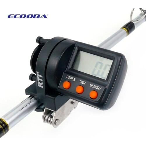 ECOODA RTI Electric Counter 0-999.9m Fishing Lure Depth Finder Counter Fishing Tool Tackle Length Counter Electric Counter
