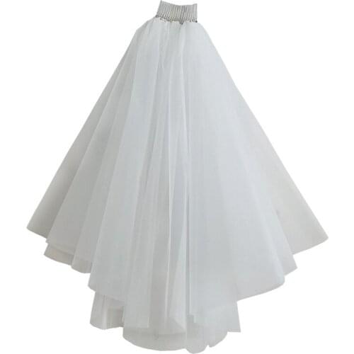 45-55cm Short Simple Wedding Veil White Ivory Two Layer Bridal Veil With Comb Cheap Wedding Veil