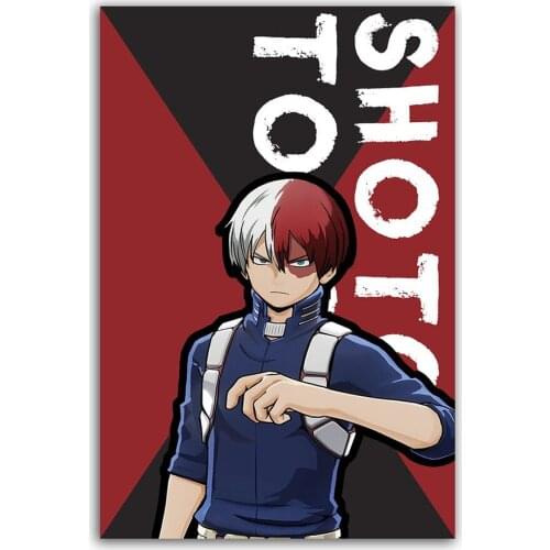 HD Prints Todoroki Shoto Poster Wall Art My Hero Academy Canvas Painting Home Decor Bedroom Modular Japan Anime Pictures Frame
