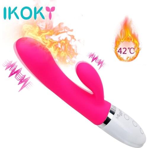 IKOKY Heating Vibrator AV Stick Magic Wand G-spot Massager Sex Toys For Women Female Masturbator Intimate Goods Adult Products