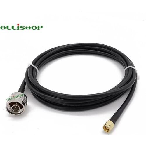 N Type Male to SMA Male Test Antenna Coaxial RG58 Cable Connect SMA Plug to N Plug Low Loss RG58 Cable