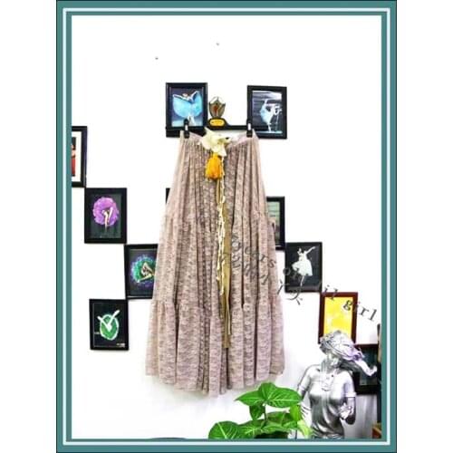 Lace 3Tiered 10Yards Ats Gypsy Tribal Belly Dance Skirt EX24